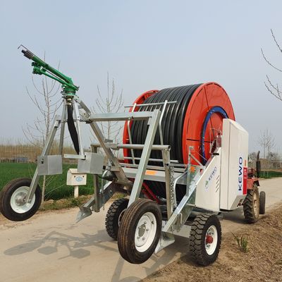 Landwirtschaft Reisende Schlauch-Roll-Spritzbewässerungsmaschine mit Kunststoffmaterial