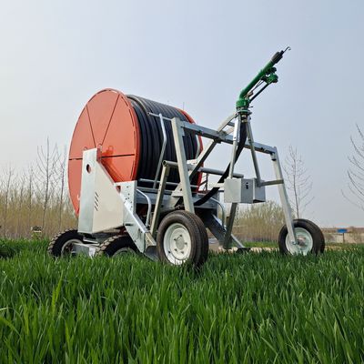 Landwirtschaft Bewässerungssystem mit Regenpistole 75 300tx Schlauchrolle und Bewässerungsspritzgerät Italien Metall