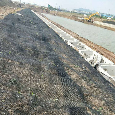 Montierte dreidimensionale Hängegrasschutzdecke für dauerhafte Erosionsbekämpfung von Wasser