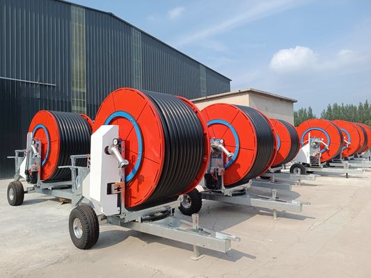 Metall Landwirtschaft Hydraulische automatische selbstfahrende Wasserturbine Schlauch Spulen Bewässerungsmaschine für Landwirtschaft System