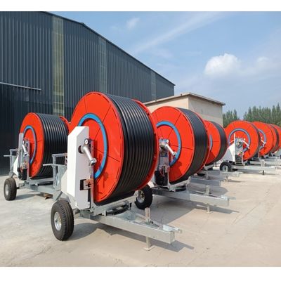 Automatische selbstfahrende Wasserbewässerungsmaschine mit Hydraulikturbinen-Schlauchrolle und -merkmale