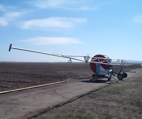 2024 Landwirtschaftliche Messe Schlauch Spulen Sprinkler Reisende Bewässerungsmaschine mit Boom OEM von Metallherstellungsanlage