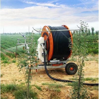 Digitale Bewässerungssysteme 20-50 m Elektrische Hard Hose Reel Reisende Bewässerung mit 75-300 Boom-Metall