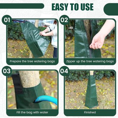 20 Gallonen PVC-Plattenklappbare, faltbare Anti-Uv-Bewässerungstüte für Sträucher