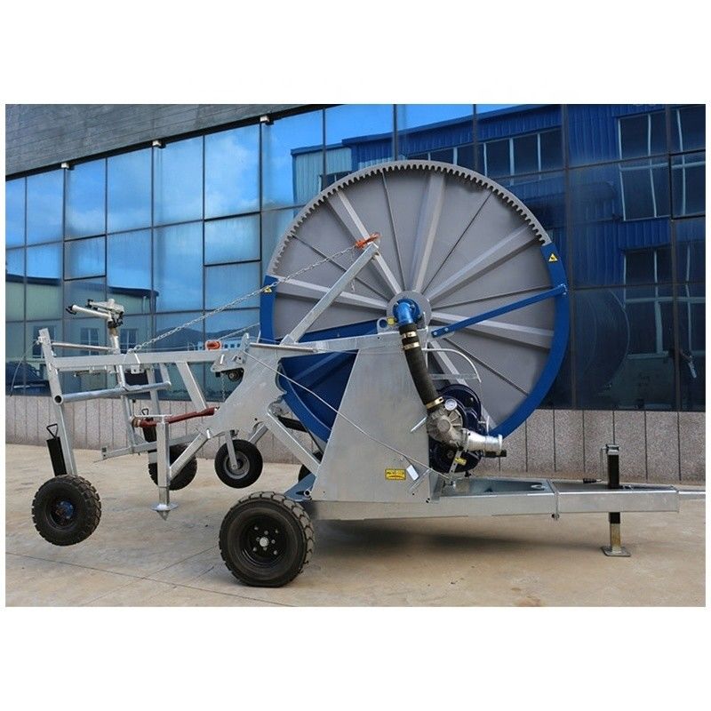 Fernüberwachung Landwirtschaftliche mobile Regenpistole Sprinkler Bewässerungssparmaschine JP90-400 Schlauchrollen Bewässerungssystem