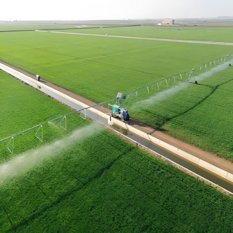 Weiterentwickelte Landwirtschaftliche Wasserersparnis Lineare Bewegung Zentrum Dreh-Seiten-Schleppsystem für bewegliche Bewässerung