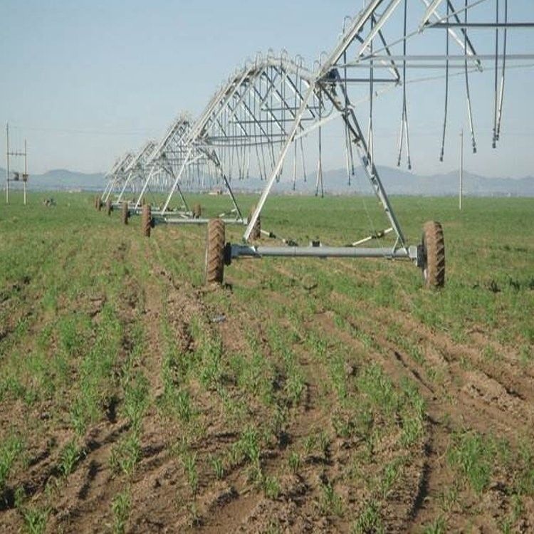 168 cm Durchmesser Automatisches elektrisch angetriebenes Zentrumspitzenbewässerungssystem für die Bewässerung von Landwirtschaftsbetrieben