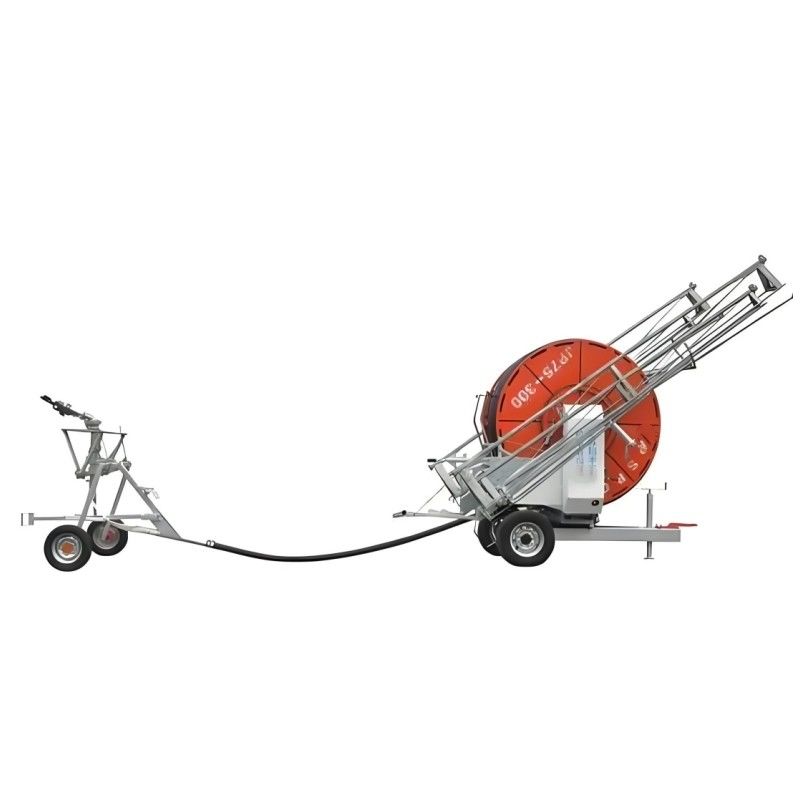 2024 Landwirtschaftliche Messe Schlauch Spulen Sprinkler Reisende Bewässerungsmaschine mit Boom OEM von Metallherstellungsanlage