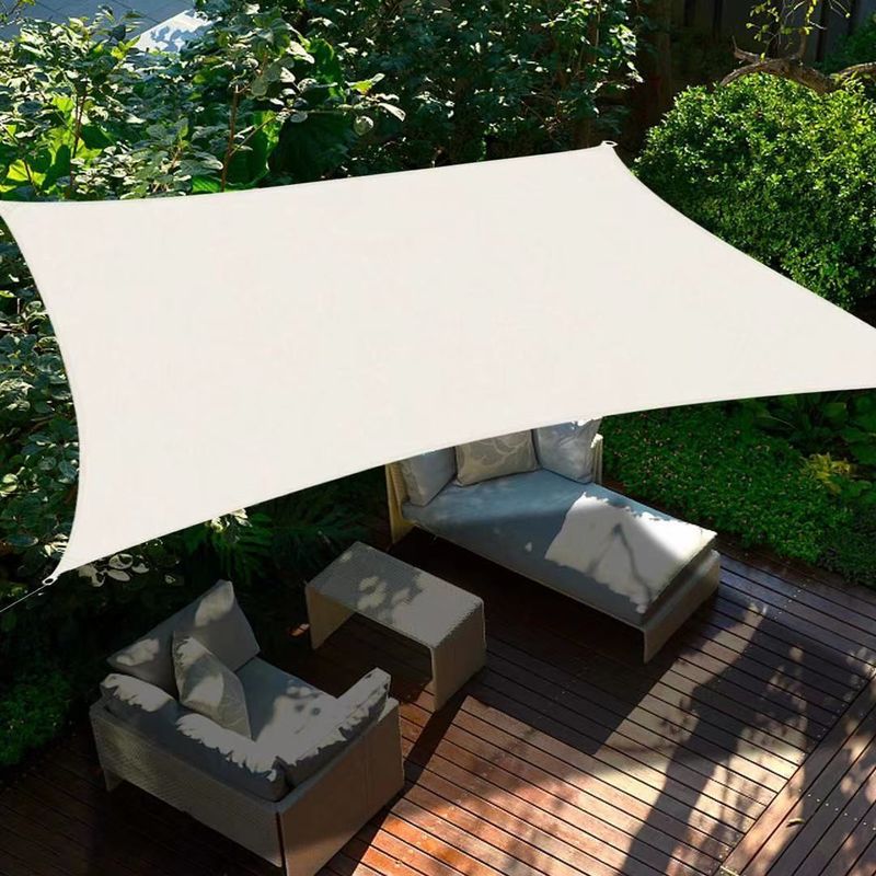 Außenwasserdicht Sonnenschirm Segel Oxford Stoff Sonnencreme Regen Abdeckung für Garten Innenhof Strand Markise